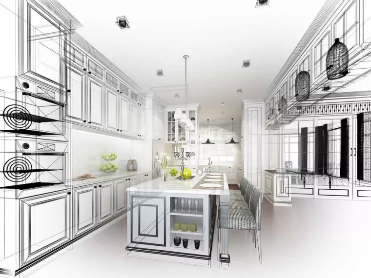 Concevoir une cuisine sur mesure avec un cuisiniste et avoir un plan 3D avant la fabrication, Montbrison, Blein Cuisines et Bains